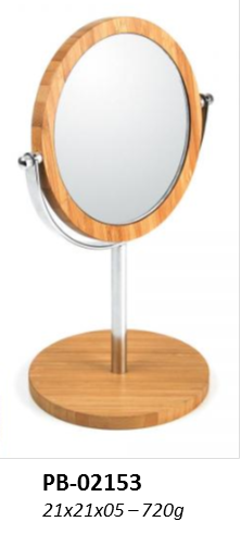 Espelho Dupla Face para bancada Ø21x31cm - BA-02153