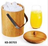 Balde para Gelo 1,65L em bambu - KB-00703