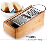 Ralador em inox e bambu - TE-00903
